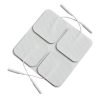 Globus -Elektrot-Duz-Girisli-Kablolu-Soketli-5x5 4 adetli paket Globus Tens Cihazı Uyumlu Elektrot Pedi, Düz Girişli-Kablolu-Soketli 5 x 5 cm,