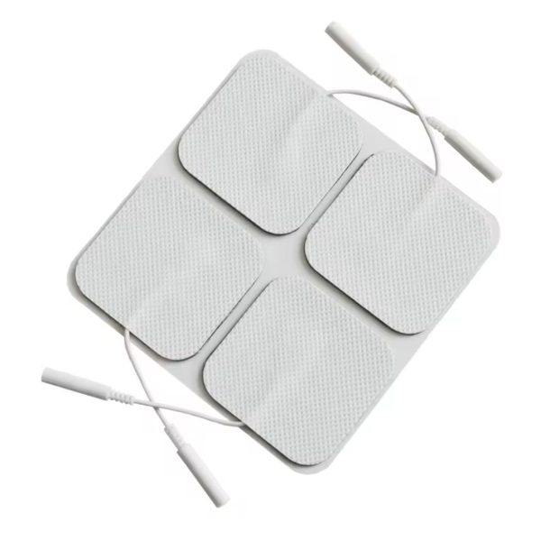 Globus -Elektrot-Duz-Girisli-Kablolu-Soketli-5x5 4 adetli paket Globus Tens Cihazı Uyumlu Elektrot Pedi, Düz Girişli-Kablolu-Soketli 5 x 5 cm,
